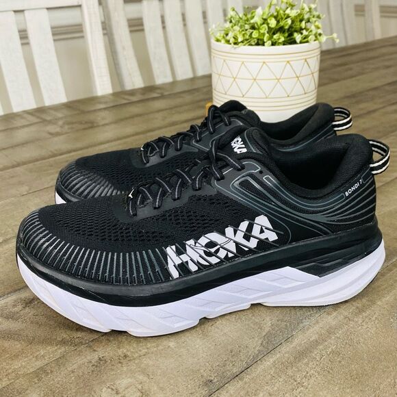 Hoka One One Shoes - Hoka One One Bondi 7 Running Shoes Black Women's Size 7.5